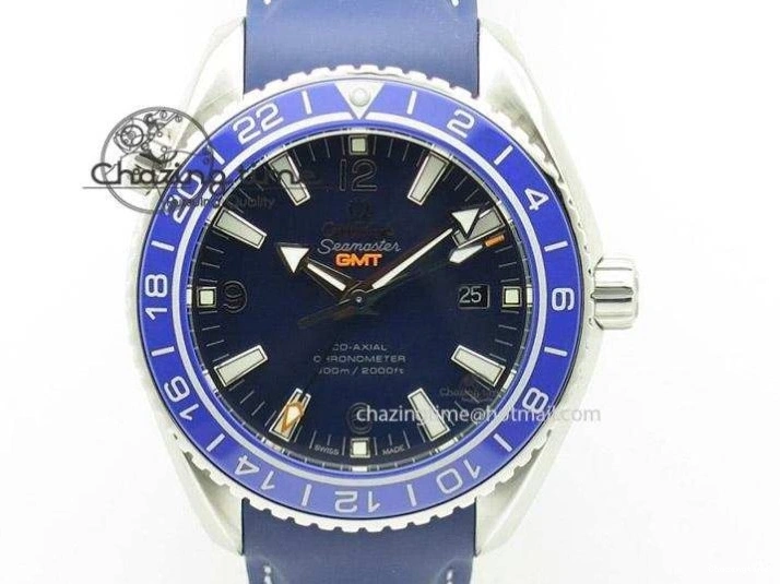 0504 Planet Ocean Master Chronometer Chrono DLC OM 1:1 Best Edition Black Dial On Nylon Strap A Chic 8103